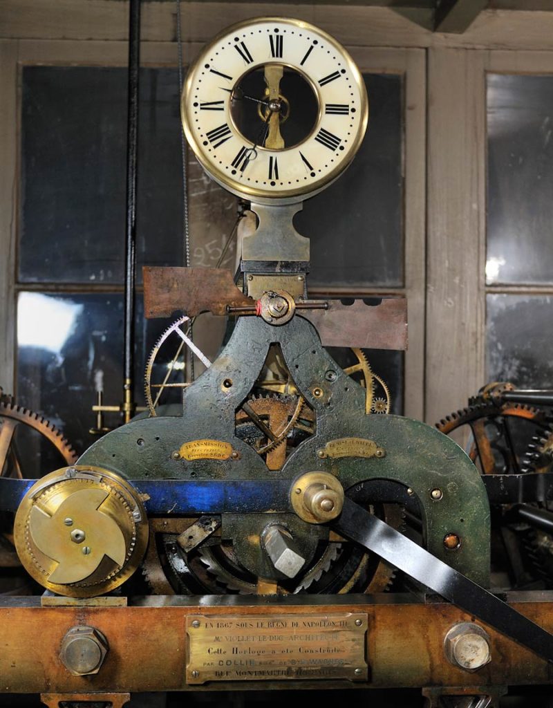 Horloge de Notre-Dame, dispositif de mise à l'heure © Photo Bruno Cabanis - Association Horloge Notre-Dame